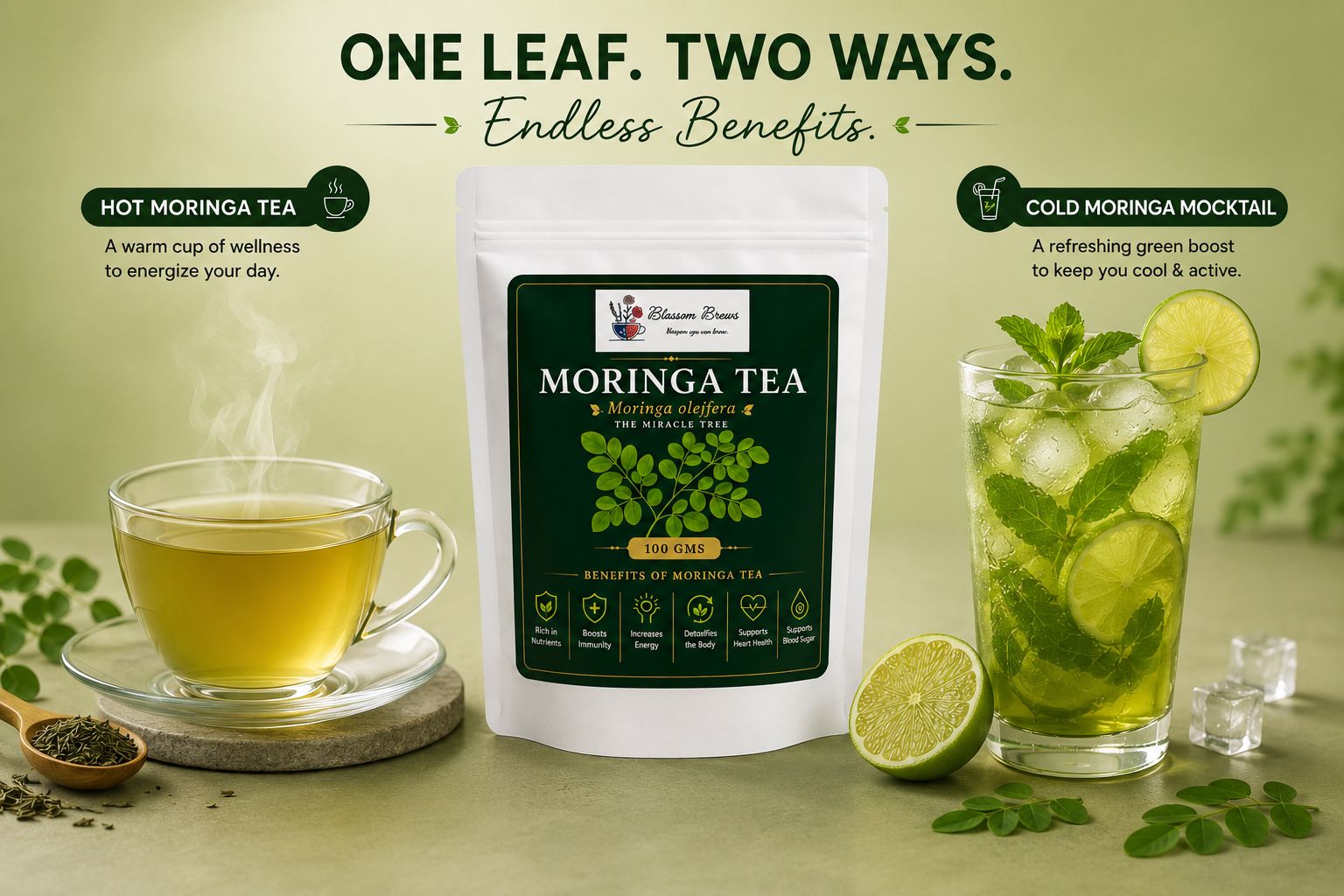 Moringa Tea | Premium Herbal Tea by Blossom Brews - Image 6